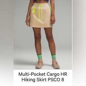 Lululemon Athletica Multi-Pocket high rise cargo hiking skort